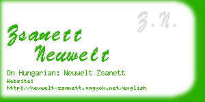 zsanett neuwelt business card